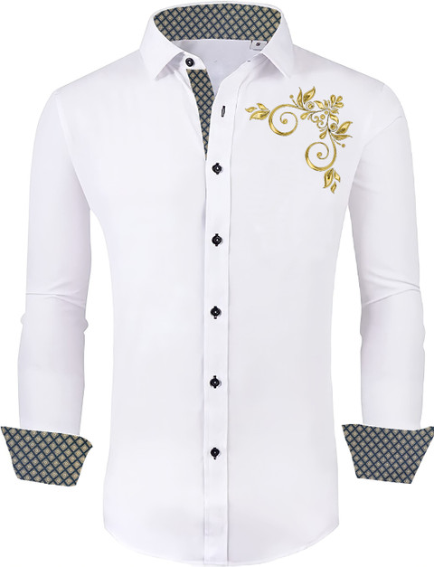 ZARA STAR Men Solid Casual White Shirt - Buy ZARA STAR Men