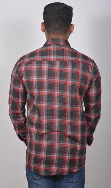 Z-NEX Men & Women Checkered Party Red Shirt - Buy Z-NEX Men