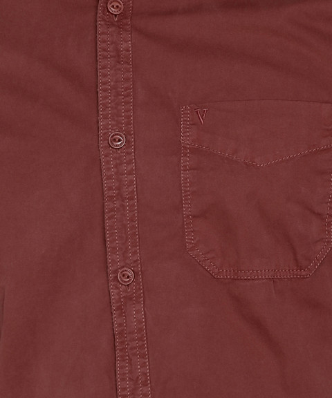 Van Heusen Denim Labs Men Solid Casual Red Shirt Buy Van Heusen