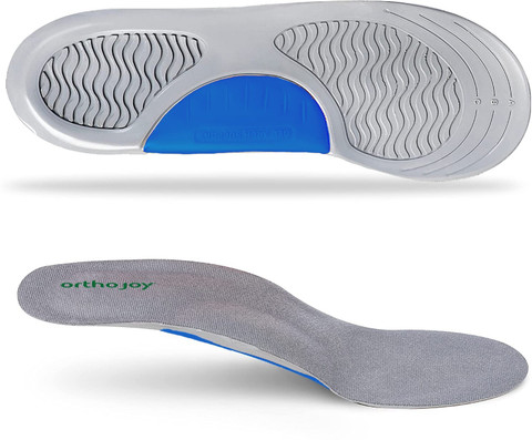 ORTHO JOY Arch Support Gel Insoles, Comfort Full Length Orthotics