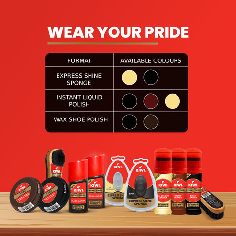 KIWI Instant Patent Leather, Leather, Synthetic Leather Shoe