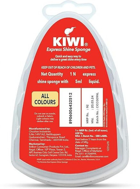 Kiwi Shoe Shiner All Natural Shoe Polish Kiwi Instant Shine