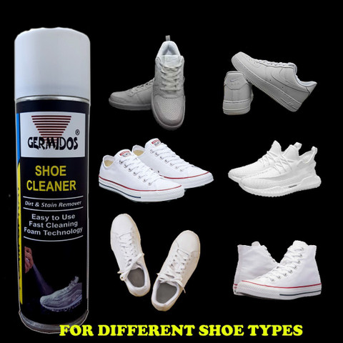 germidos Shoe Cleaner Foam Spray, Dirt and Stain Remover Canvas