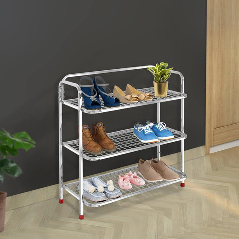 Stainless Steel Shoe Iron Chappal Stand Stainless Steel Shoes