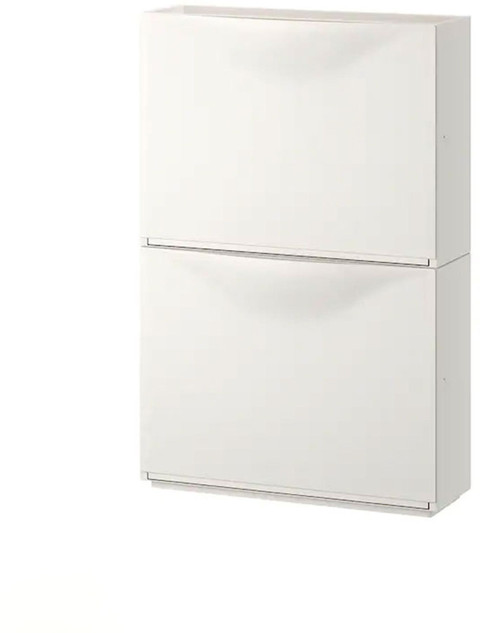 IKEA TRONES Shoe cabinet/storage, 52x18x39 cm Pack Of 2 (WHITE