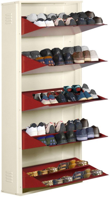 Delite Kom 29 Inch Wide, 10 Shelf Double Decker Store 36 Shoe