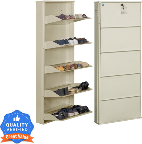 Flipkart Perfect Homes Studio Otis Wall Mounted Metal Shoe Rack