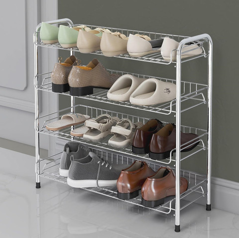 Plantex Stainless Steel Shoe Rack/Slipper Stand/Chappal Stand/Shoe - Main Image