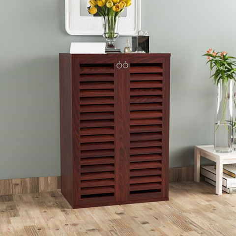 UNITEK FURNITURE Madden Sheesham Rosewood Solid Wood Shoe Rack
