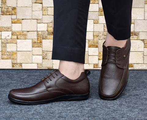 Restroad Brown formal shoe for Mens Lace Up For Men