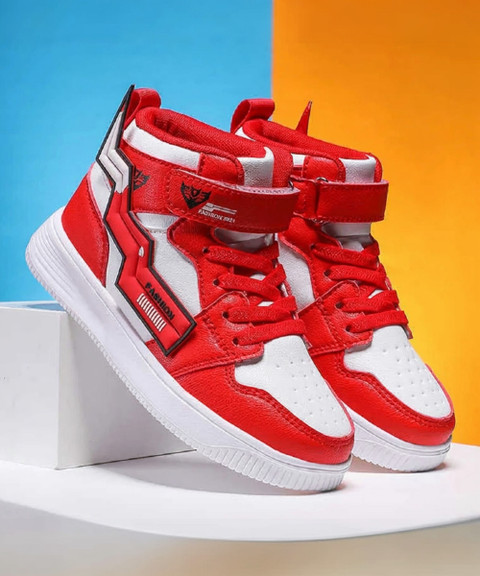 Red High Top Sneakers Hip Hop Shoes Red Zixer Skateboard Street
