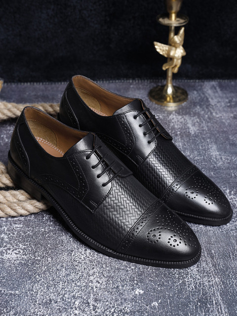 LOUIS STITCH Jet Black Lace Up Oxford Shoes Handcrafted Formal Shoes for  Men (EUWEOXJB) Oxford For Men