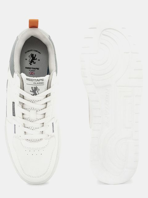 RED TAPE Men's Lifestyle Sneakers for Casual Days Sneakers For Men (White, Green , 9) - Image 6