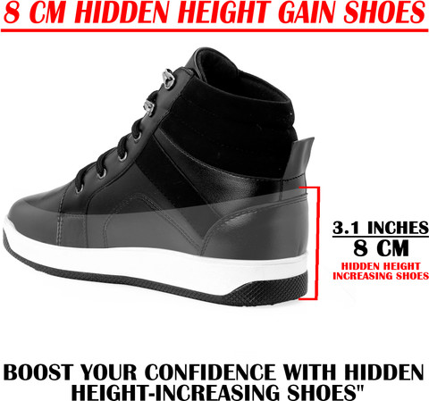 ⭐︎ Cherie⭐︎ BXXY Men's 8 CM Hidden Height Increasing Black Stylish