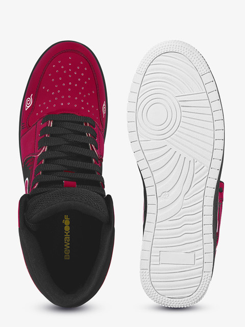 BEWAKOOF Akatsuki Color Block High-Top Sneakers For Men Buy