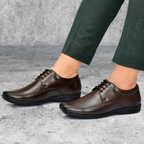 Zixer Formal Office Meeting Textured Shoes||Genuine Summer Trendy Formal  Shoes Lace Up For Men