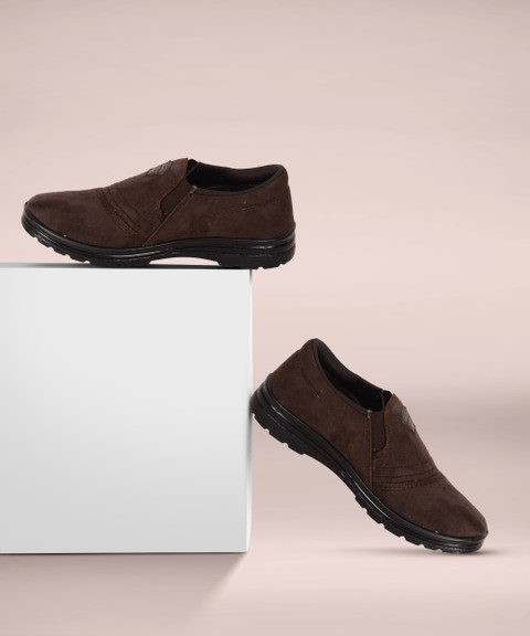 Bata Bata Men Brown Slip On Canvas Shoes Sneakers Casuals For Men