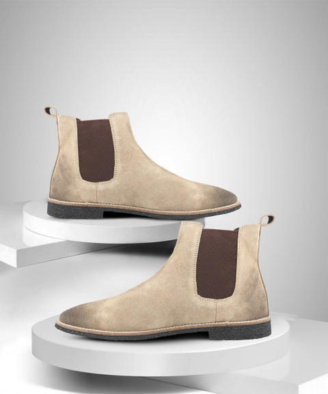 Freacksters Suede Leather Chelsea Boots Boots For Men