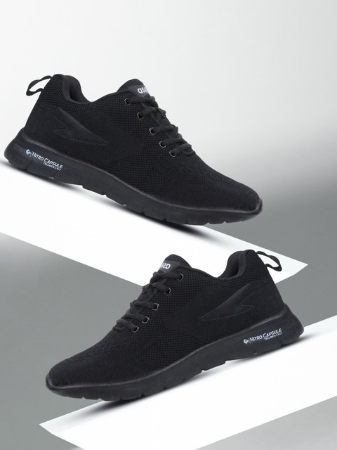 asian Delta-21 Black Sports,Walking,Casual, Running Shoes For Men