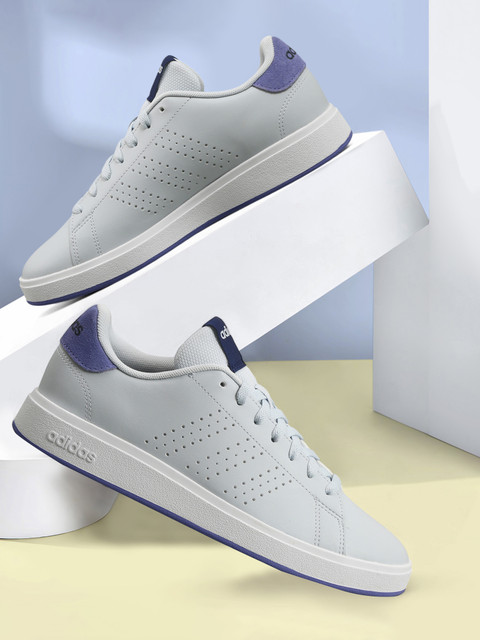 Adidas Advantage Men's White And Grey Adidas Shoes Adidas