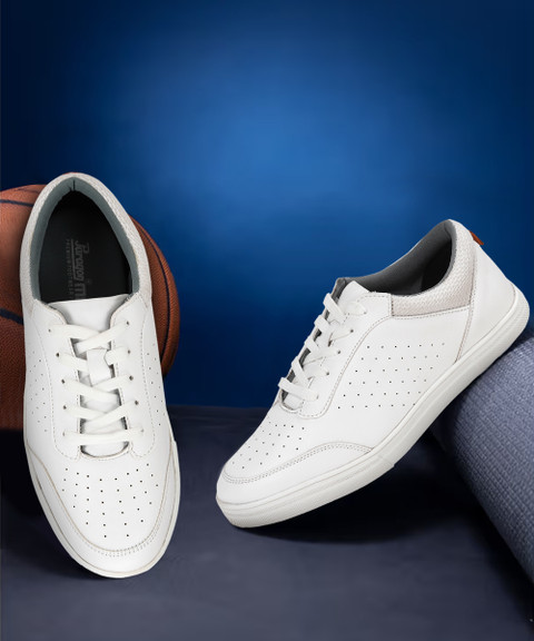 Paragon Stylish Leather Look Casual Shoes |Soft Cushioned|Comfortable  Sneakers For Men