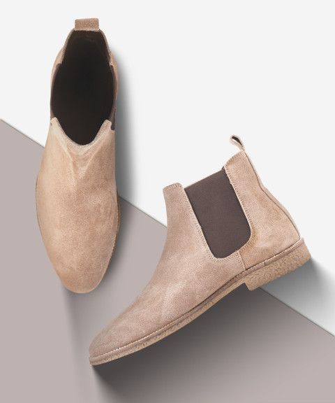 Freacksters Suede Leather Chelsea Boots For Men