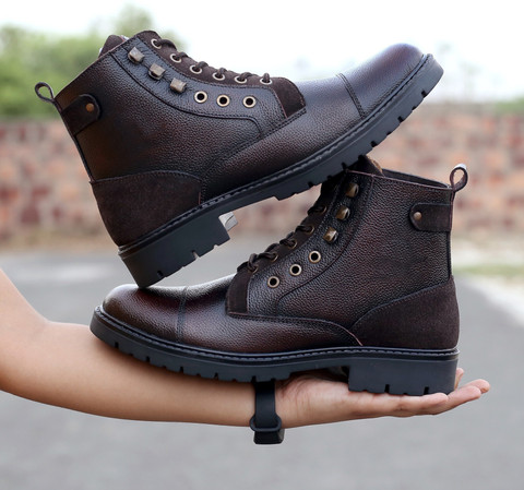 bacca bucci DRAGON Leather Boots for Bikers Riders Trekking Trail