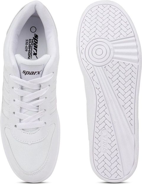 Sparx Sneakers for Men, White, Size 9 - Image 6