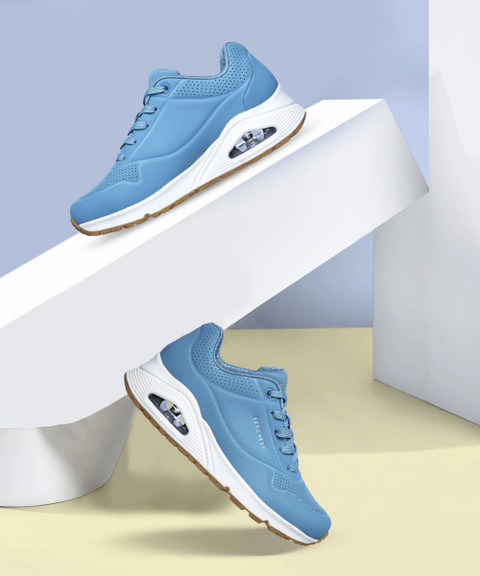 Skechers Skechers UNO STAND ON AIR Casual Canvas Shoes for Womens, Slate-  73690-SLT Running Shoes For Women