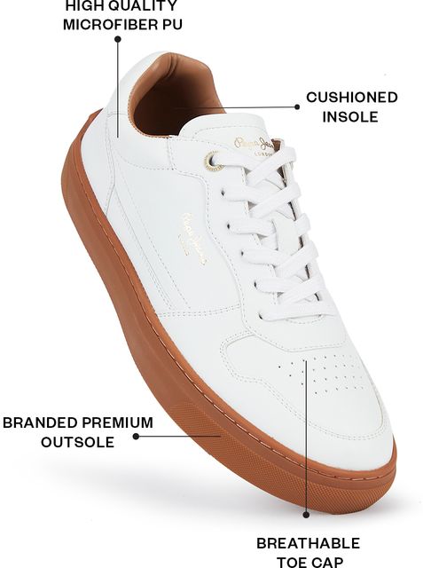 Pepe Jeans Sneakers For Men (White , 11) - Image 3
