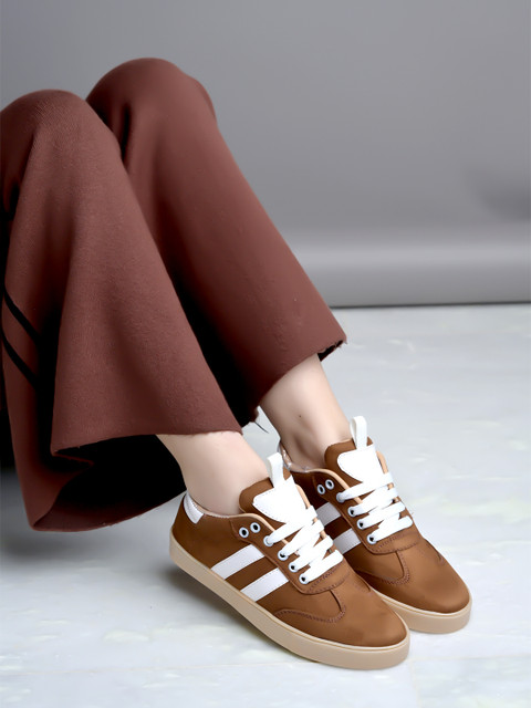 Shoetopia Women Smart Casual Shoes For Women (Tan, 3)