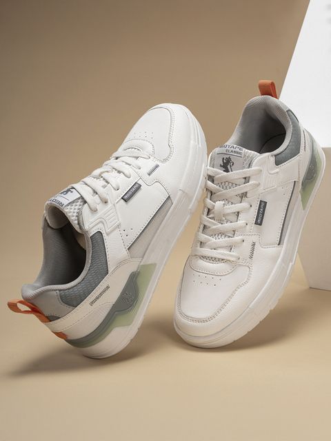 RED TAPE Men's Lifestyle Sneakers for Casual Days Sneakers For Men (White, Green , 9) - Image 7