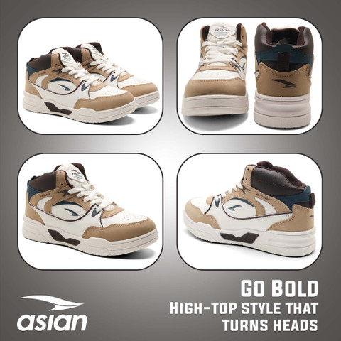 asian Asian Tango-11 High Top Sneakers for Men | Stylish & Sporty