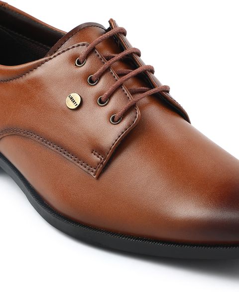 LIBERTY Fortune BENSTOCK1E Formal Derby Shoes for Men (Tan, UK 8) - Image 7