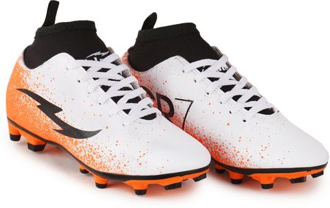 Axpro CR7 Ronaldo White Ankle Synthetic TPU Studs Football Shoes