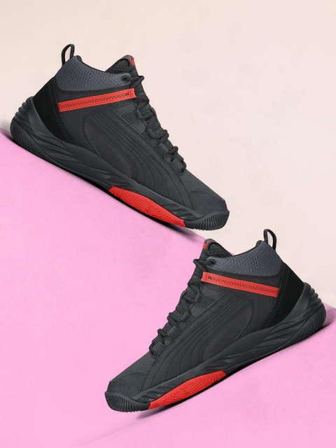 Puma Shoes Puma High Tops Mens Pink PUMA Rebound Future EVO Core