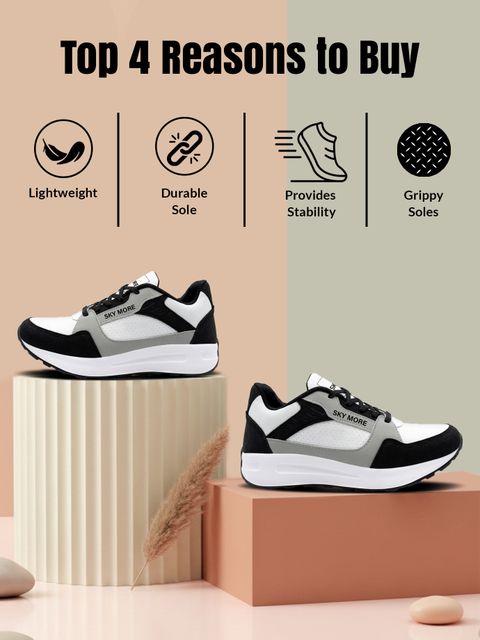 SKYMORE Men's Running Shoes | Lightweight Sports Shoes | Casual & Walking Shoes Running Shoes For Men (Multicolor , 9) - Image 4