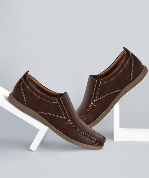 bata brown casual shoes for men