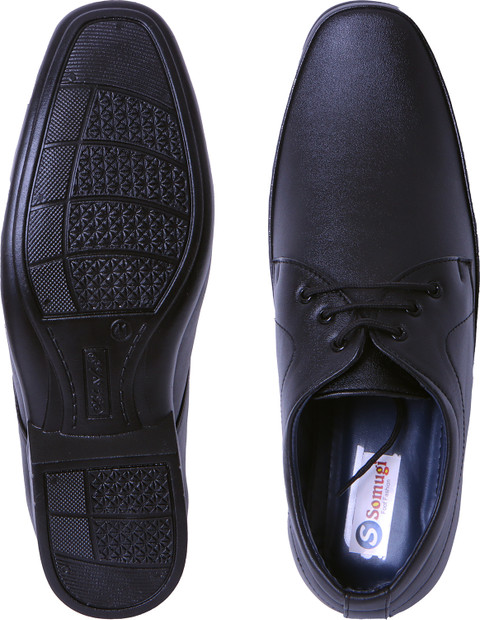 flipkart shoes black leather