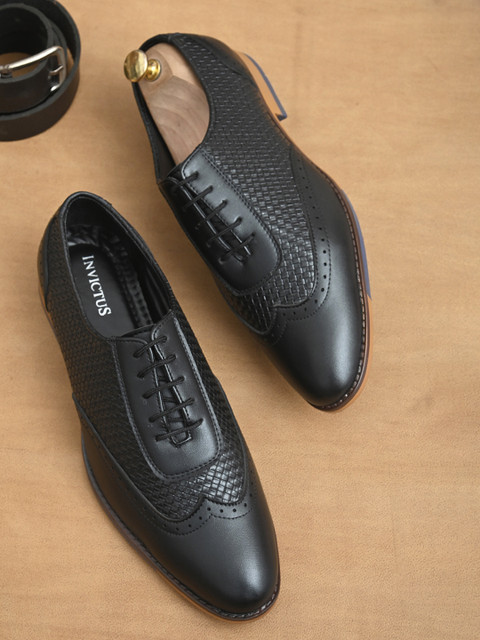 INVICTUS Synthetic Leather Formal Shoes Lace Up For Men