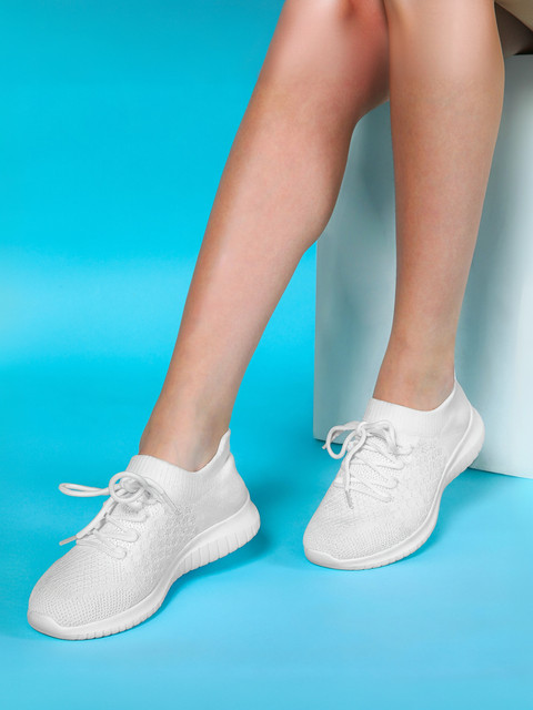 FABSHEIN Cuccoo Sports |Memory Foam Insole Walking Slip On Sneakers For  Women