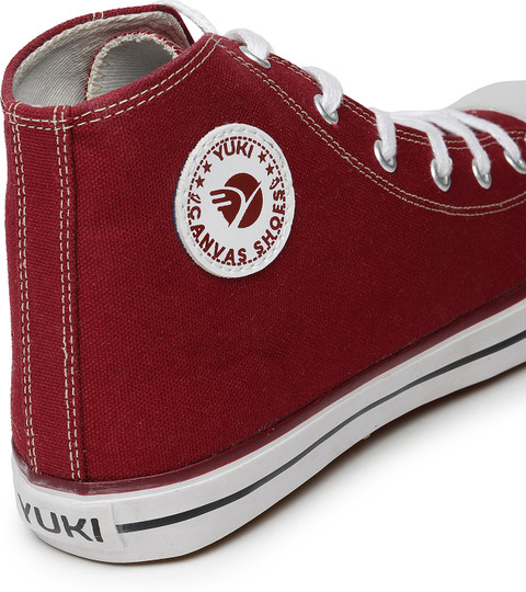 YUKI Casual Sneakers Canvas High Top Boots For Girls Boys Unisex