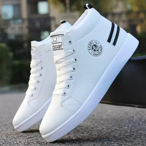 jootiyapa JOOTIYAPA PREMIUM WHITE HIGH TOPS SNEAKERS FOR MEN High Tops For  Men