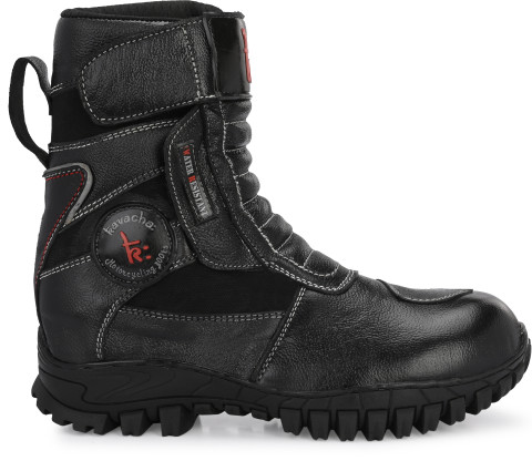 Motorcycle Boots Steel Toe Leather Boots Biker Boots Black Leather