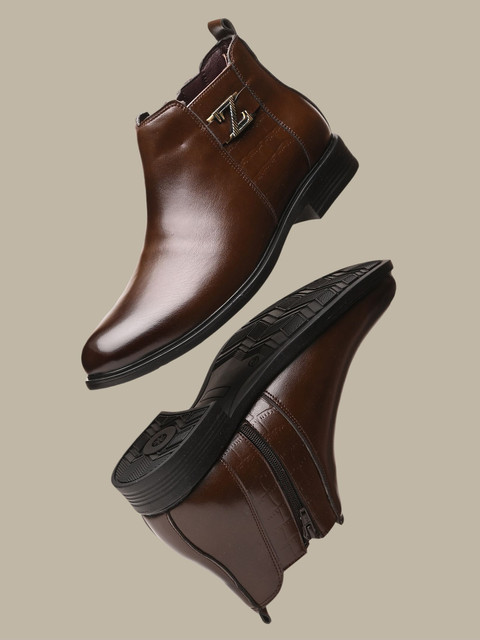 House of Pataudi Men's Boots | Lightweight Slip-On Trendy Ankle Boots Boots  For Men - Buy House of Pataudi Men's Boots