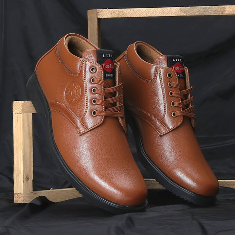 Field Care Fashion Lace-Up MidTop Shoes for Men Formal Dress Shoes for Men  Office wear Shoe Party Wear For Men