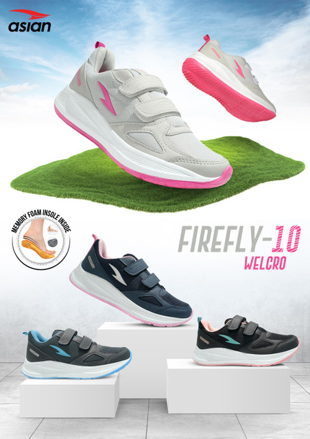 asian Firefly-10 Grey Sports,Training,Gym,Walking,Stylish Walking
