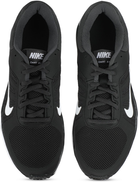 nike women black dart 12 running shoes