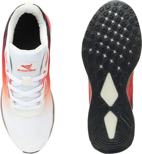 BLACKTOWN Trainer Running Shoes for Men (White, Red, Size 6) - Image 7