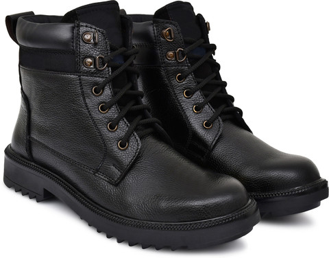 Warnex WR14 High Ankle Genuine Leather Casual and Tactical Boots